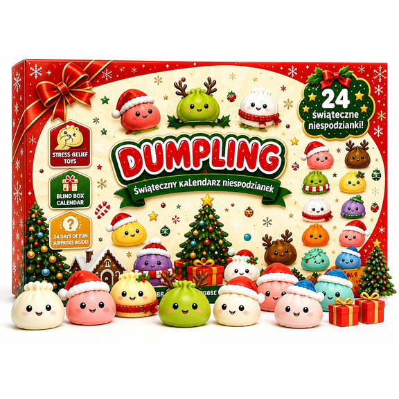 Dumpling Squishy Christmas Advent Calendar 2026, 24 Days Mystery ...