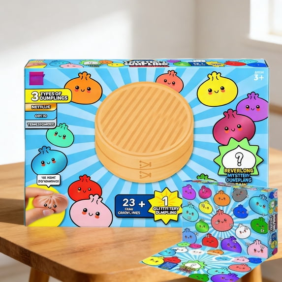 Dumpling Advent Calendar, Surprise Stress Balls Fidget Sensory Toy, Squeeze Ball Stress Relief Hand Toys