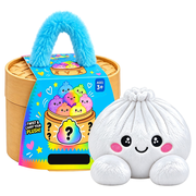 Mystery Dumpling Plush with Bamboo Steamer Packaging, Soft Squeezable Stuffed Dumpling with Embroidered Face and Rounded Feet, Mystery Plush Dumplings for Office , Relaxation and Christmas Gifts