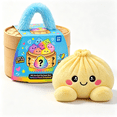 thumbnail image 1 of Mystery Dumpling Plush Toy - Soft Squeezable Stuffed Bao Toy with Embroidered Face, Dumpling Stuffed Animals Stuffed Toys Cute Food Plushie for Office Desk Decor Stress Relief Gift - Yellow, 1 of 12