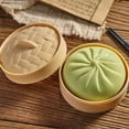 thumbnail image 1 of Mystery Dumpling Squishy, High-Quality Silicone Stress Toys - Big Bun with Food Steamer, Hand-Pinching Sensory ASMR Toys with Music, Stretchy Desk Fidget Toys for All Ages, Green, 1 of 4