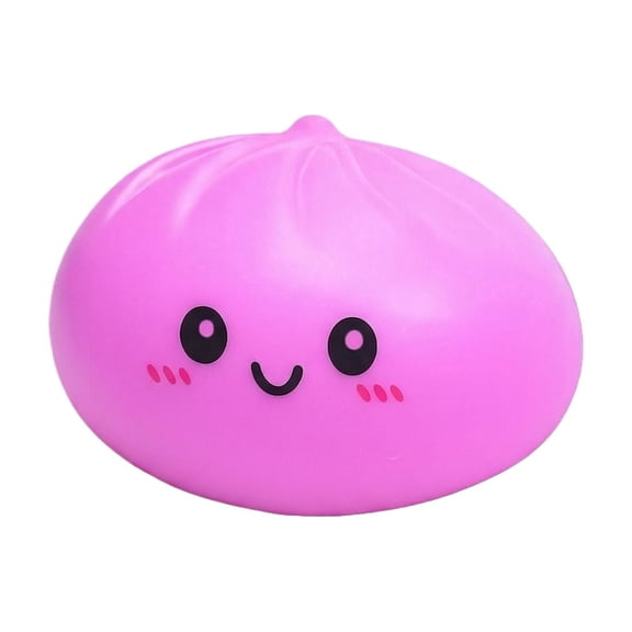 Cute Squishy Dumpling Large, Squishy Dumpling Doll with Cute Expressions, Silicone Bun Sensory Fidget Dolls, Hand Pinching Decompression Dolls