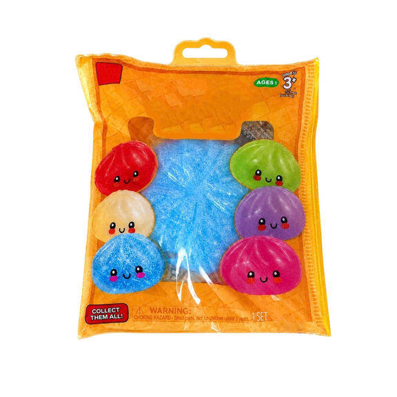 Mystery Dumpling Squishy Mini Blind Bag, Bao Bun Squeeze Squishies Random 1PC, Cute Collectible Fidget Toy, Desktop Ornament Christmas Gift for Children