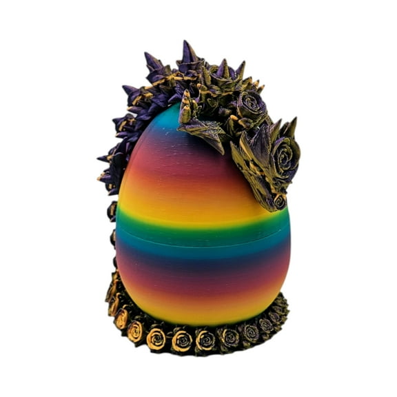 Mystery Egg Articulating Collectible Figurine - Fun and Unique Colors - ADHD, Autism, Stress Relief - Random Dragon Colors (Rose Dragon)