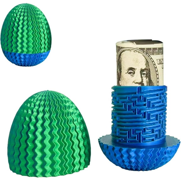 Mystery Egg Puzzle Box, Money Box for Cash Gift Birthday, 3D Maze Gift Box,Reusable Surprise Money Holder