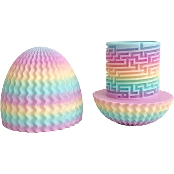 Mystery Egg Puzzle Box, Money Box for Cash Gift Birthday, 3D Maze Gift Box,Reusable Surprise Money Holder