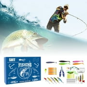 Mystery Fishing Tackle Box Kit – Lure & Hook Blind Box Combo for Freshwater & Saltwater, Surprise Gift Set for Anglers