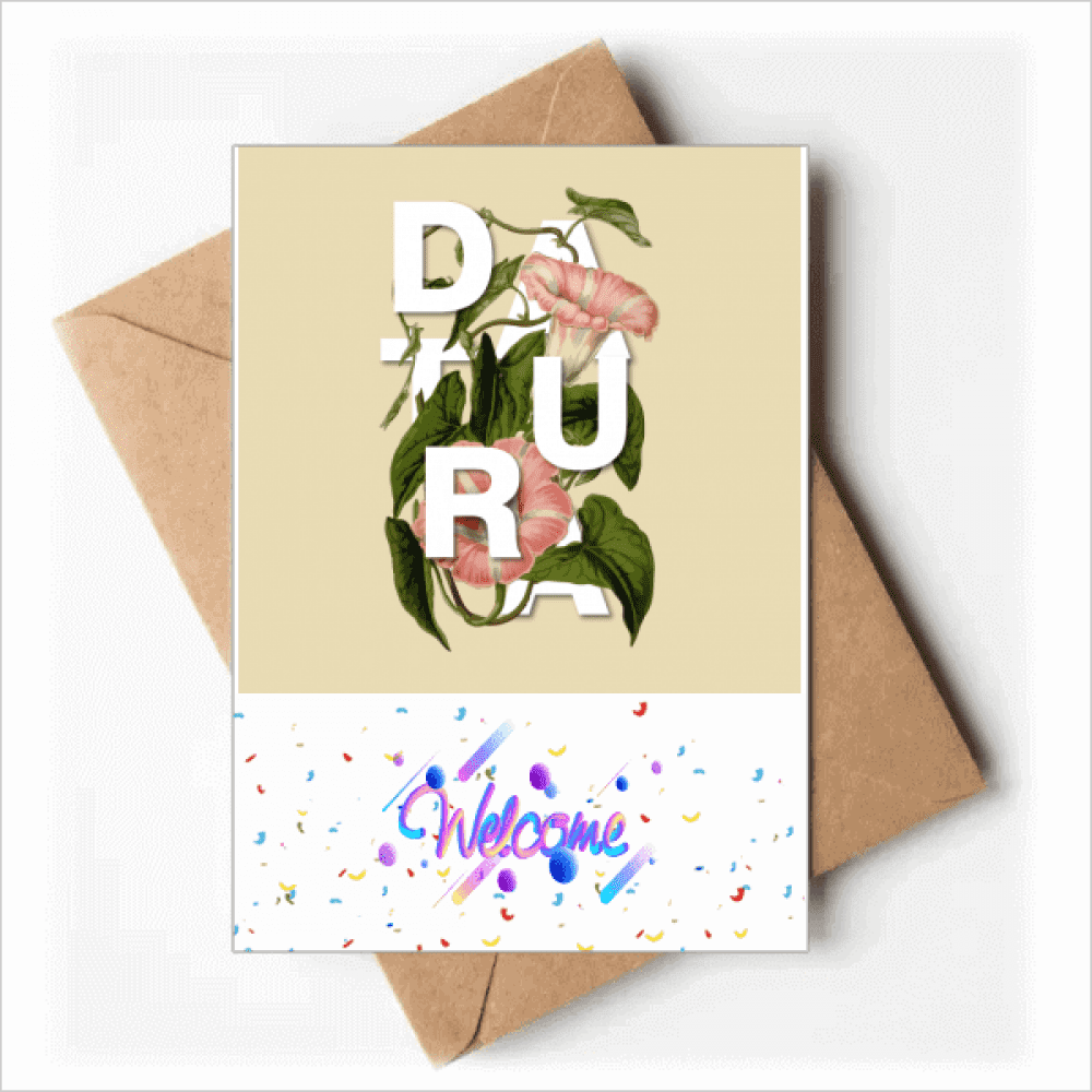 Mystery Flowers Art Deco Fashion Welcome Back Greeting Cards Envelopes Blank