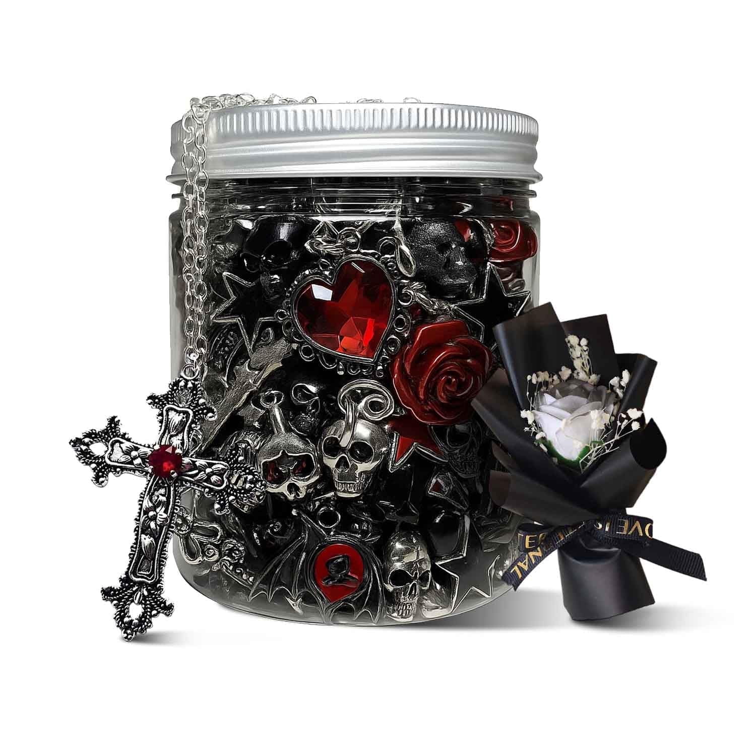 Mystery Jewelry Jar, Surprise Gothic Jewelry Set for Womens Random Gift ...