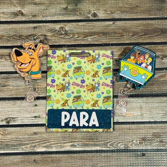 Mystery Machine Badge Buddy & Badge Reel Set