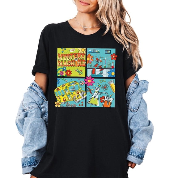 Mystery Machine Science Shirt, Lab Week 2025 Shirt, Retro Lab Tech Gift Shirt, Medical Scientist Shirt, Colorful Chemistry Shirt All Size S-5Xl