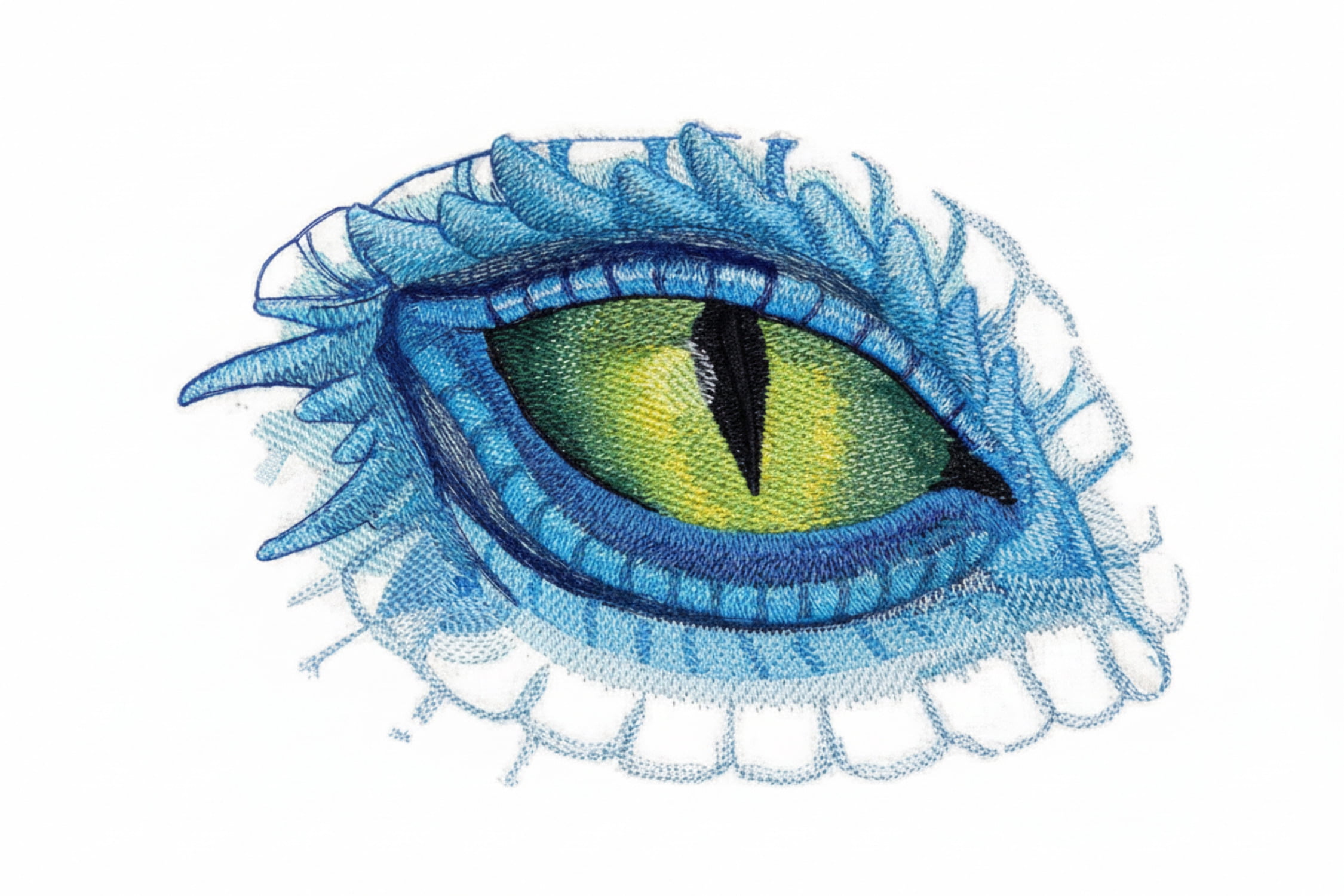 From Mystery to Magic Dragon Eye Embroidery Patch Large Fantasy Dragon Eye Iron On or Sew On Applique (8.8" x 5.85") for Jackets, Backpacks  DIY Projects