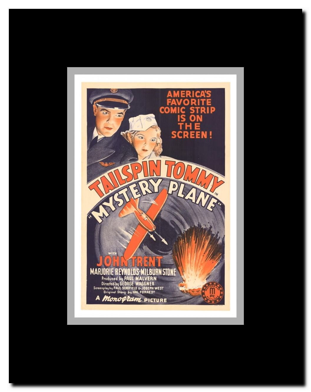 Mystery Plane Framed Movie Poster