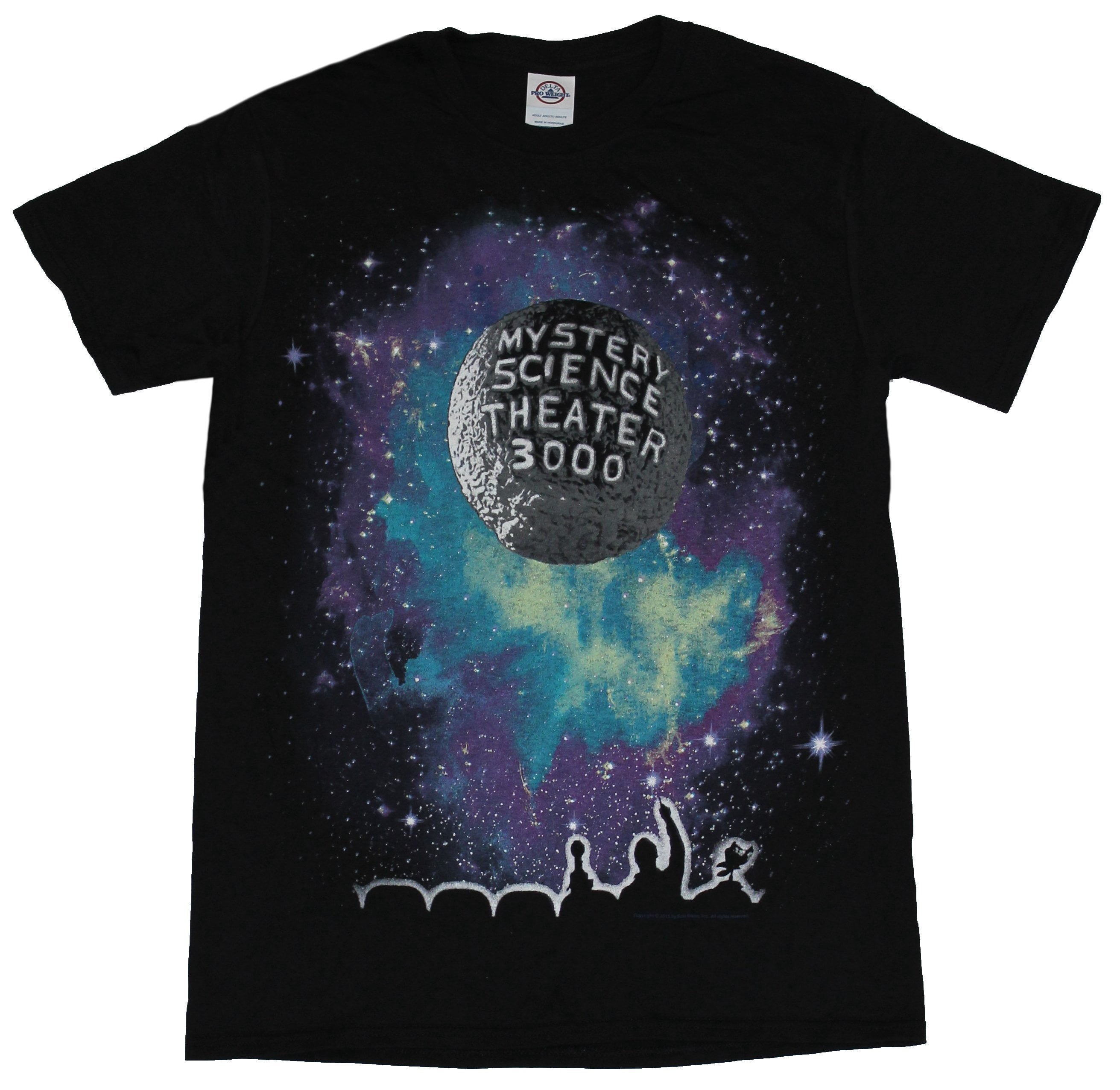 Mystery Science Theater 3000 Mens T-Shirt - Purple Blue Moon 