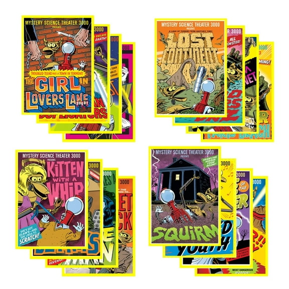 Mystery Science Theater Box Art Sticker Series 4 - 16 Stickers