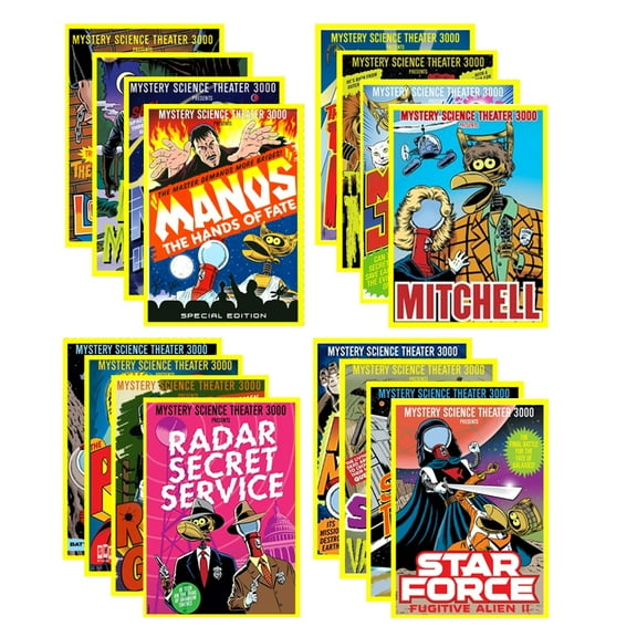 Mystery Science Theater Box Art Stickers Series 2 - Set of 16