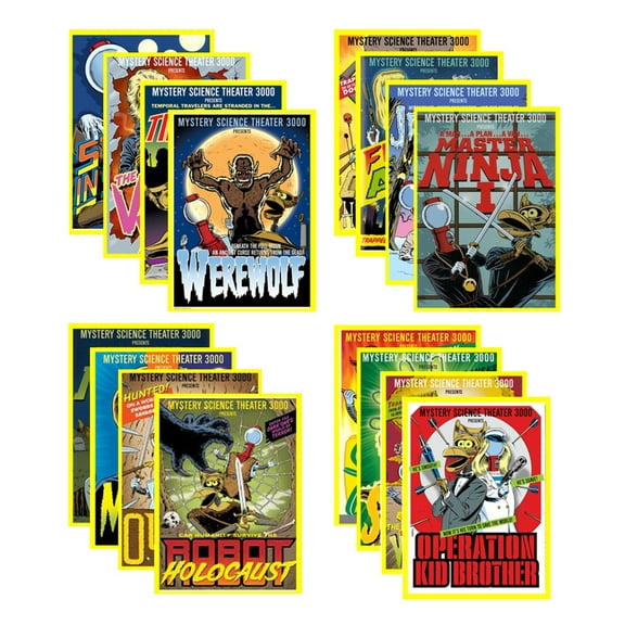 Mystery Science Theater Box Art Stickers Series 3 - Set of 16