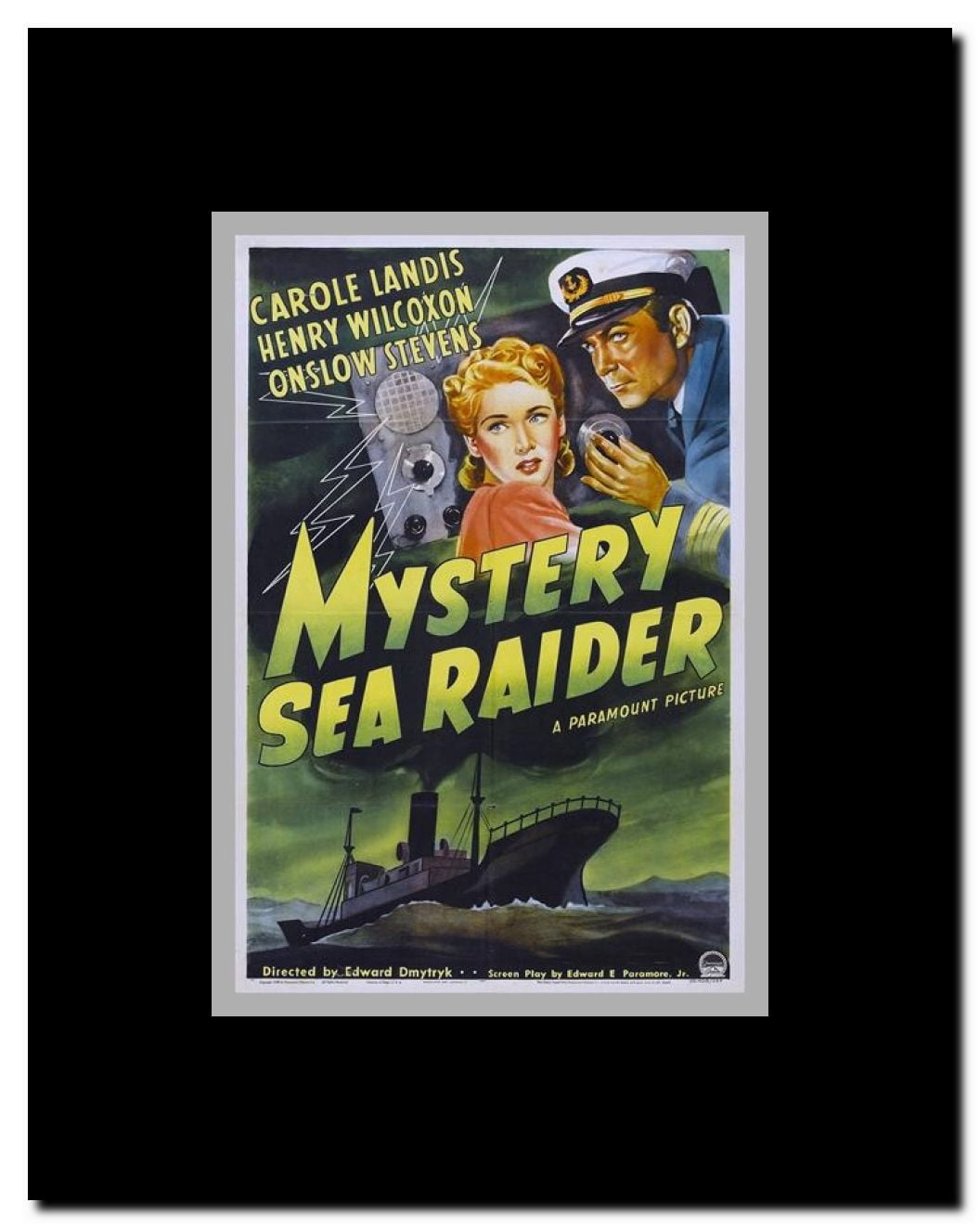 Mystery Sea Raider Framed Movie Poster