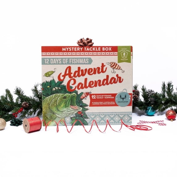 Mystery Tackle Box 12 Days of Fishmas Fishing Tackle Advent Calendar - Bass Lure Giftset