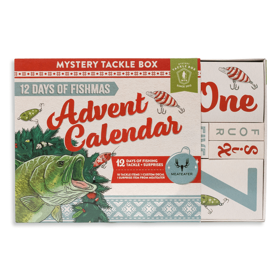 Mystery Tackle Box 12 Days of Fishmas Fishing Tackle Advent Calendar - Bass Lure Giftset