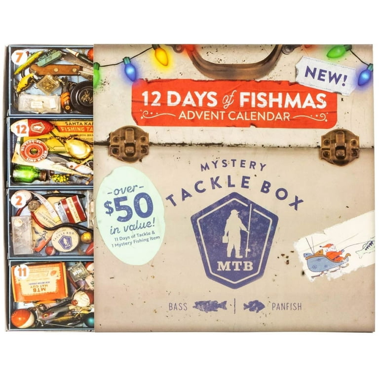 2023 Fishing Lure Advent Calendar Advent Calendar 2023 | Fishing Tackle  Gift Calendar for Christmas Fishing Advent Calendar with Fish Bait for Dads