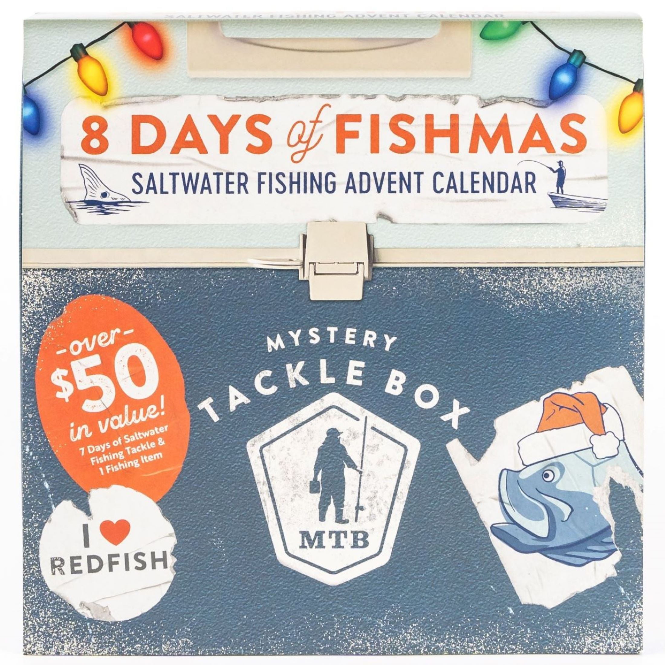 Mystery Tackle Box 12 Days of Fishmas Non-lead Holiday Advent Calendar 2023 Freshwater  Fishing Lures 
