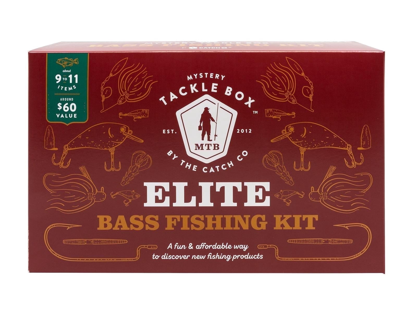 Mystery Tackle Box Elite Bass Fishing Lure Kit - Lead Free
