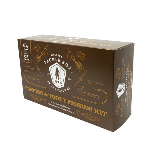 Mystery Tackle Box Regular Panfish & Trout Fishing Kit, Non-Lead