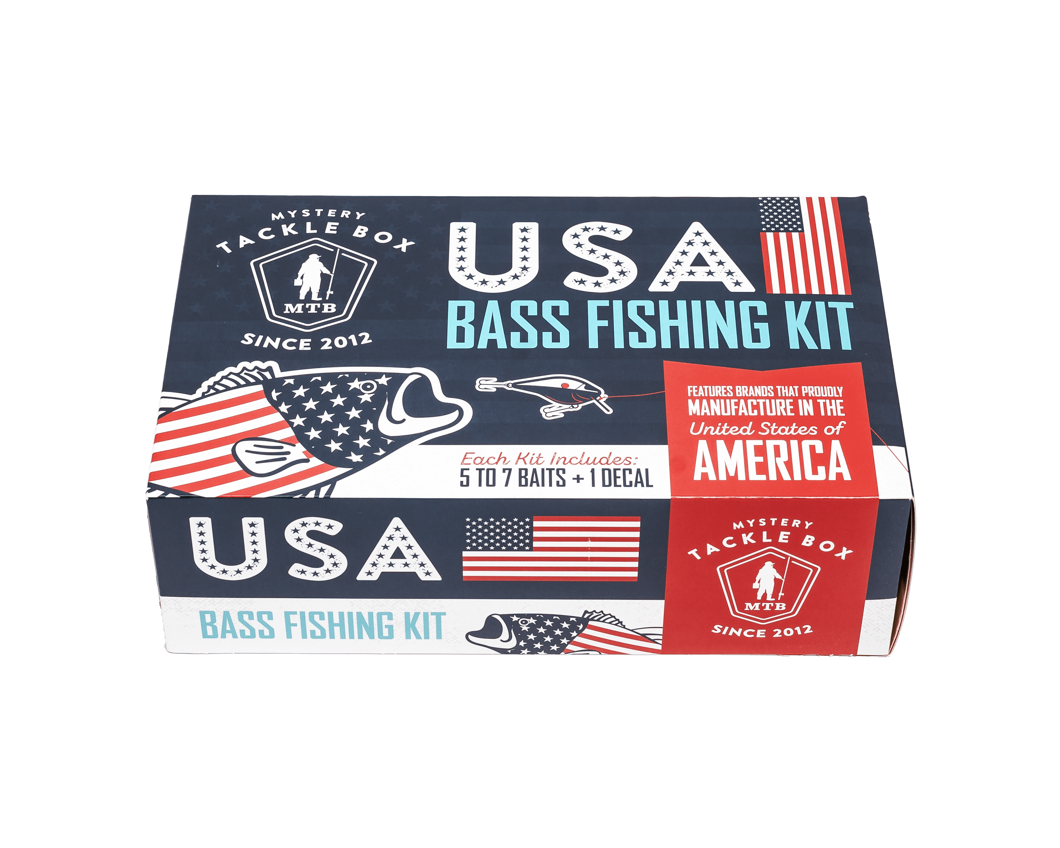 Mystery Tackle Box USA Bass Lure Kit - Walmart.com