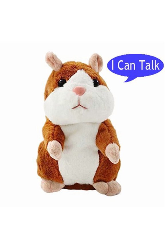 Mystery Talking Hamster Repeats What You Say Electronic Pet Plush Buddy Kid Gift