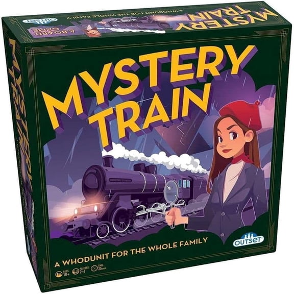 Mystery Train - A Game of Whodunit for The Whole Family - for 2 to 6 Players Ages 10 and up