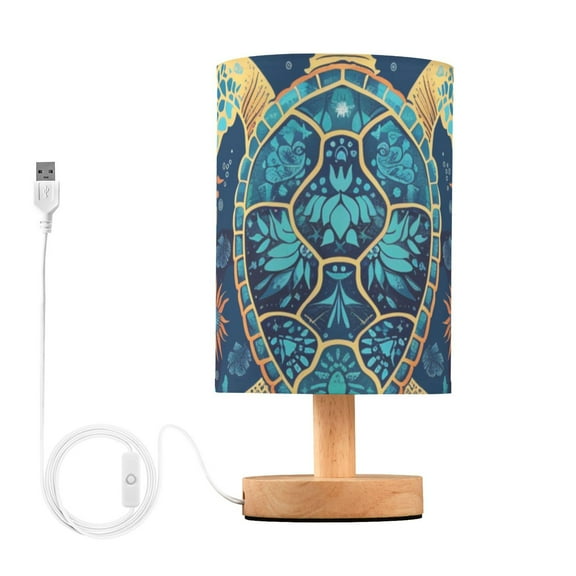 Mystery Turtle Table Lamp for Desk Nightstand Lamp with USB Modern Gifts for Bedroom Living Room Kids Room