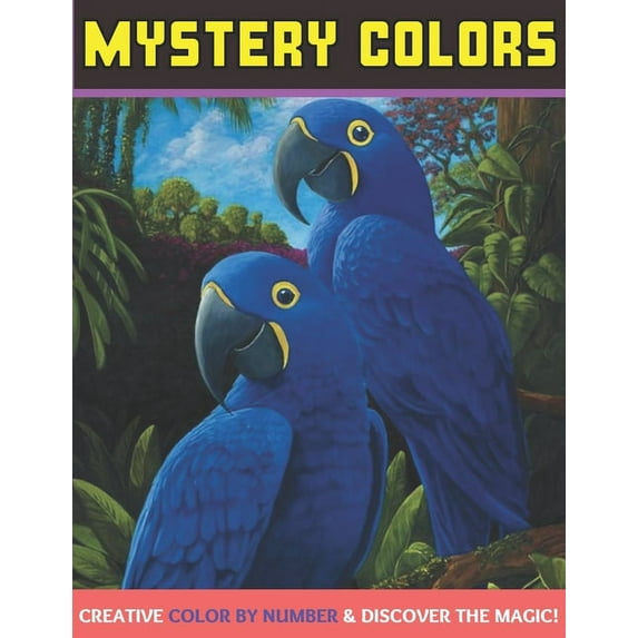 Mystery colors creative color by number & discover the magic: Large Print An Adult Color By Numbers (Paperback) by Emily Rita