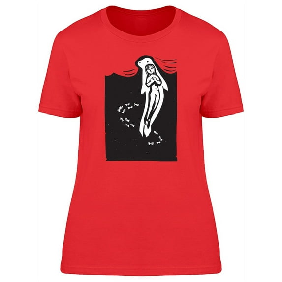 Mysthical Selkie In The Ocean T-Shirt Women -Image by Shutterstock, Female Large