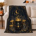 thumbnail image 1 of Mystic Cauldron Golden Moon Steam, Cozy Friendship Quote Scene, Warm Flannel Blanket for Living Room and Reading Nook, Art Lovers Friendship Gift, Artistic Home Decor, 1 of 9