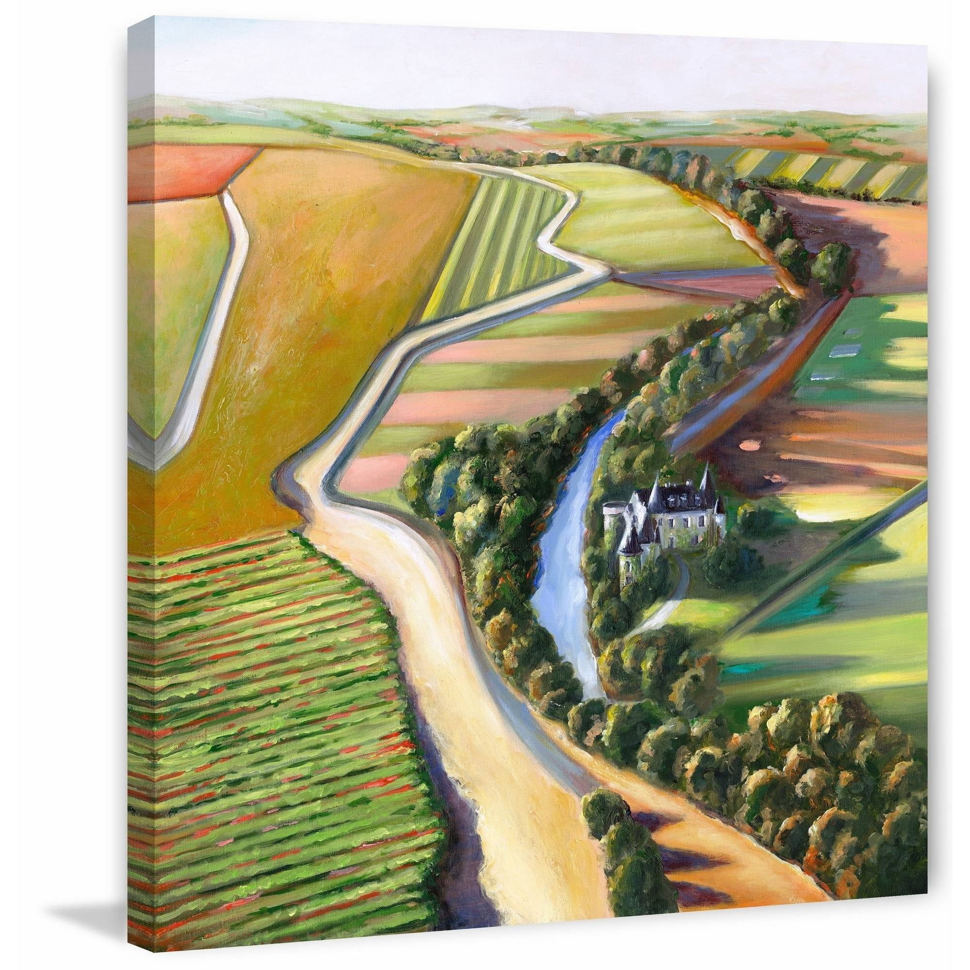"Mystic Chateau" Painting Print on Wrapped Canvas