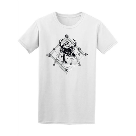 Mystic Deer Head Geometry Design Men's Tee - Image by Shutterstock