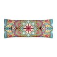 thumbnail image 1 of Mystic Ethnic Mandala Seat Belt Pillow - Soft Mastectomy Cushion for Car - Post Surgery Pressure Relief Pad with Paisley Floral Pattern, 1 of 7