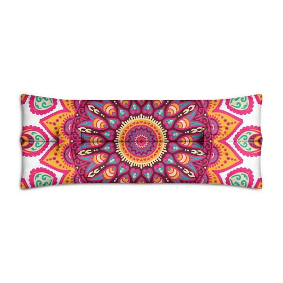 Mystic Ethnic Mandala Seat Belt Pillow - Soft Mastectomy Cushion for Car - Post Surgery Pressure Relief Pad with Paisley Floral Pattern
