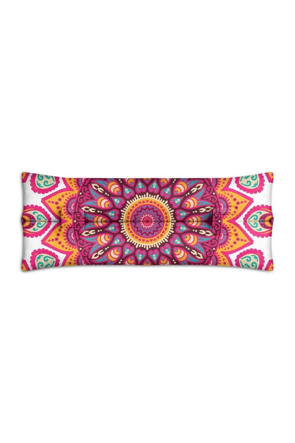 Mystic Ethnic Mandala Seat Belt Pillow - Soft Mastectomy Cushion for Car - Post Surgery Pressure Relief Pad with Paisley Floral Pattern