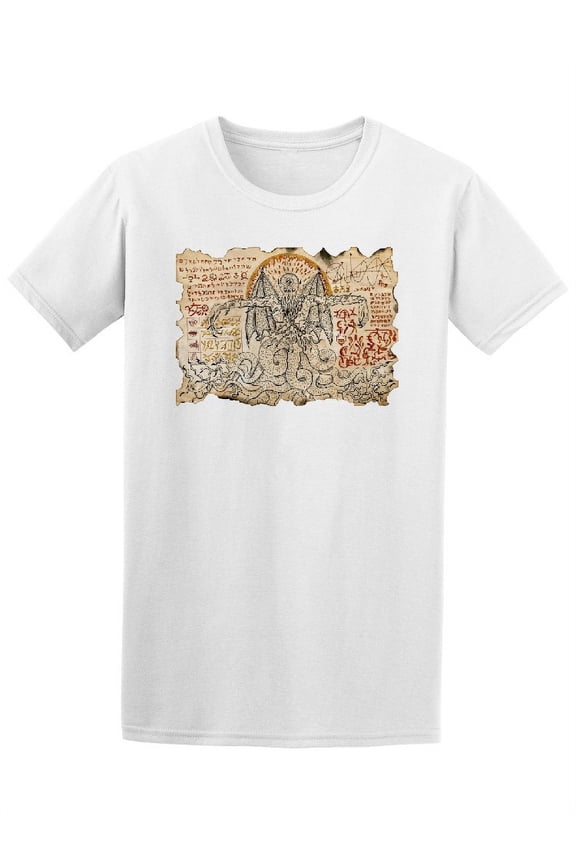 Mystic Evil Demon Magic Symbols T-Shirt Men -Image by Shutterstock, Male Large