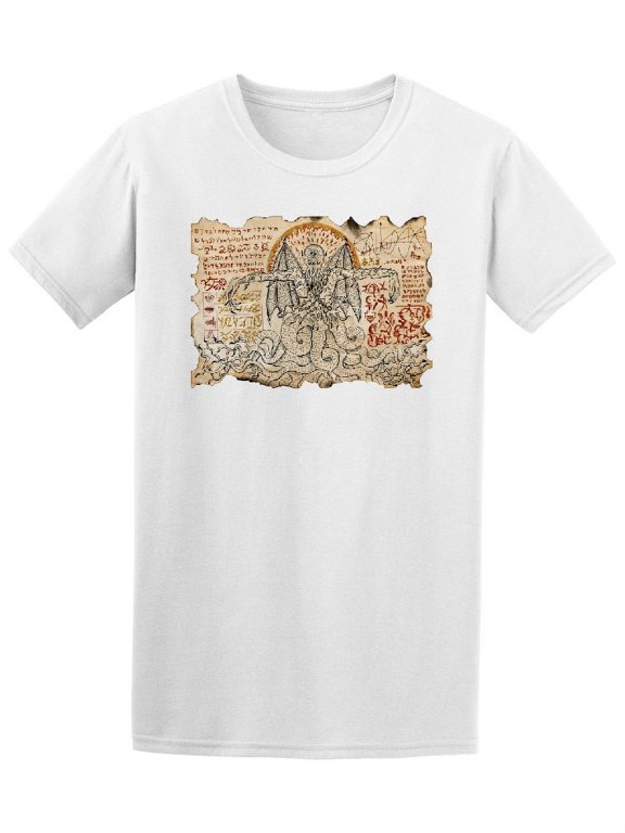 Mystic Evil Demon Magic Symbols T-Shirt Men -Image by Shutterstock, Male Small