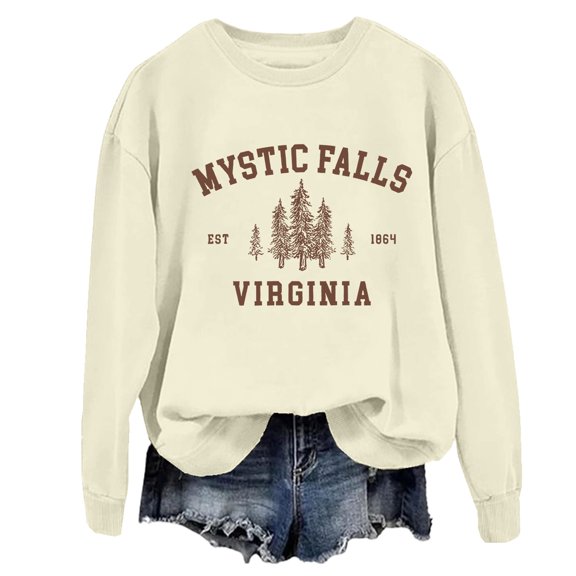 Mystic Falls Sweatshirt Vintage Mystic Falls Virginia Sweatshirt Unisex