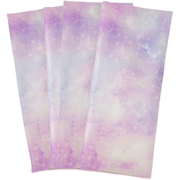 Mystic Glaxy Space Dish Towels Set of 4, Rainbow Sky Washable Tea Towels Dishcloths Lint-Free 18x28 Inch Fast Drying for Kitchen Restaurant Bar Clean