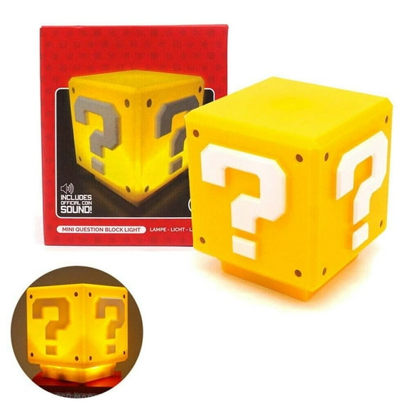 Mystic Mini Question Block LED Night Light, Yellow