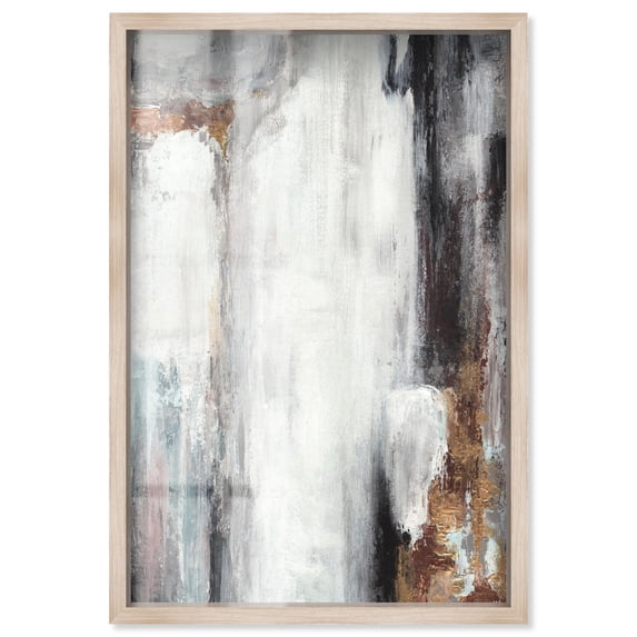 Mystic Mirage Shadowbox Print Earthy Wall Art by Art Remedy, Blonde Frame, 36 x 54