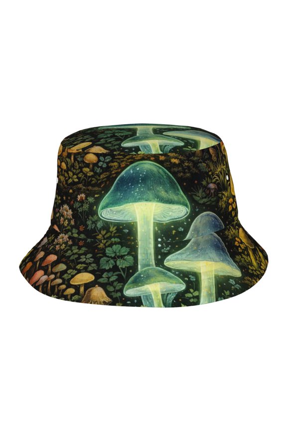 Mystic Mushroom Forest Fisherman's Hat Lightweight and Breathable Sun Hat Suitable for Both Men and Women