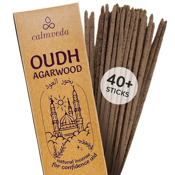 Mystic Oud Agarwood Incense Sticks -(40+Sticks, 9 inch)Resin Incense Made from Assam Oudh