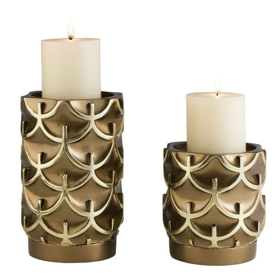 Mystic Owl Candleholder Set (Set Of 2; 5.5" & 8"H)