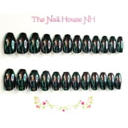 Mystic Quartz Chrome Ballerina Press-on Nails by The Nail House NH - 24 Pieces